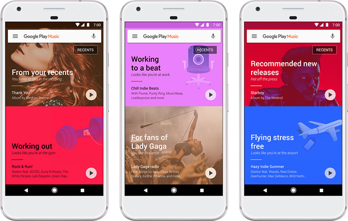 Google Play Music получил обновление