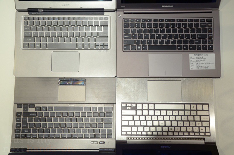 Ультрабуки Acer Aspire S3, Lenovo IdeaPad U300s, Toshiba Portege Z830 и ASUS UX21 - семейный портрет