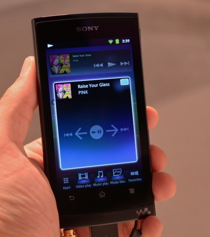 Продемонстрирован прототип Android-плеера линейки Walkman