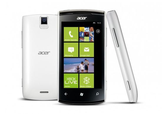 Бюджетный WP7-смартфон Acer W4 Allegro анонсирован во Франции