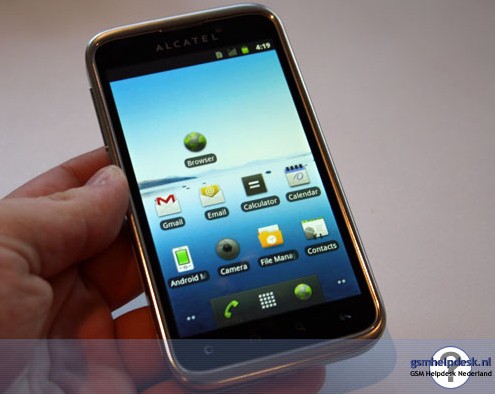 Alcatel OneTouch 995 – технологичный смартфон на платформе Android скоро в продаже