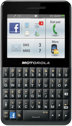 Motorola MOTOKEY: телефон, тесно интегрированный с Facebook