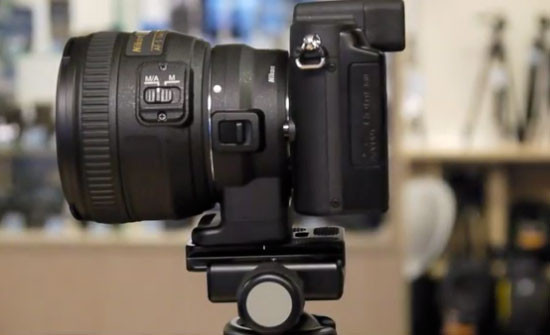 Адаптер для компактных камер Nikon 1 позволяет устанавливать на них объективы от зеркалок