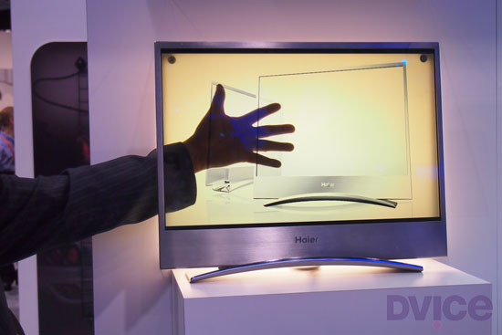 Haier показала на CES прозрачный OLED-телевизор