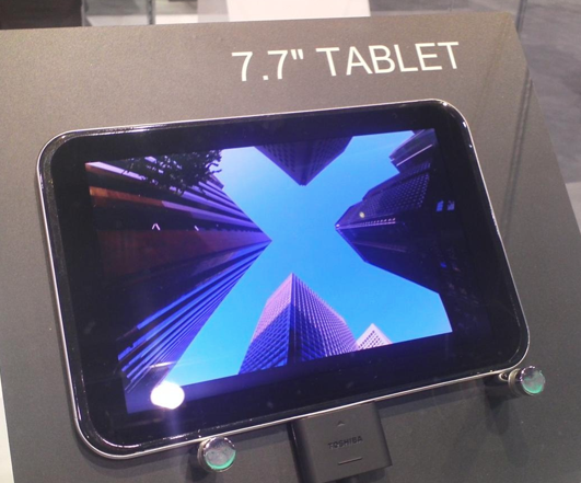 Toshiba показала на CES 5.1, 7.7 и 13.3-дюймовые планшеты
