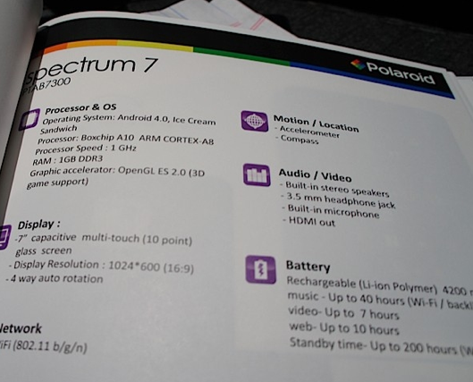 Polaroid выпустит Android-планшеты