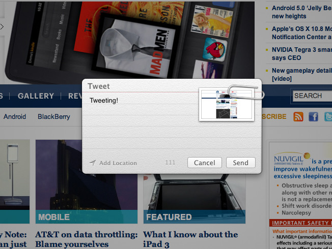 OS X 10.8 Mountain Lion очень похожа на iPhone