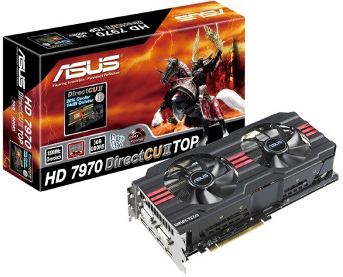 HD 7970 DirectCU II TOP - продвинутая видеокарта от ASUS картинка HD 7970 DirectCU II TOP - продвинутая видеокарта от ASUS