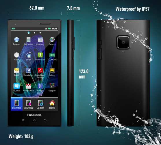 Panasonic Eluga: пыле- и водонепроницаемый смартфон специально для Европы