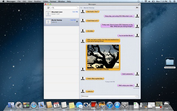 OS X 10.8 Mountain Lion очень похожа на iPhone