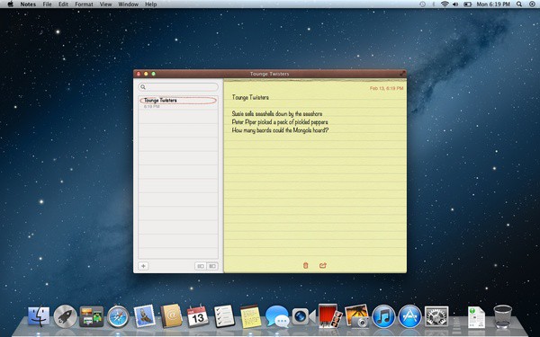 OS X 10.8 Mountain Lion очень похожа на iPhone
