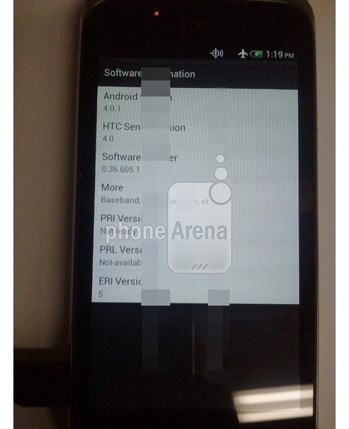«Шпионское» фото смартфона HTC на платформе Ice Cream Sandwich