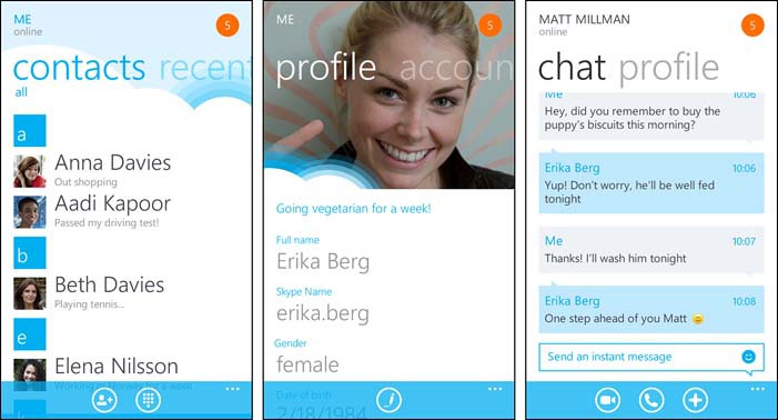 Бета-версия Skype доступна для Windows Phone