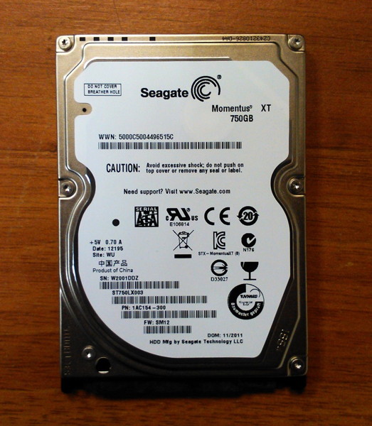 Seagate представила в России самый быстрый накопитель - Momentus XT второго поколения