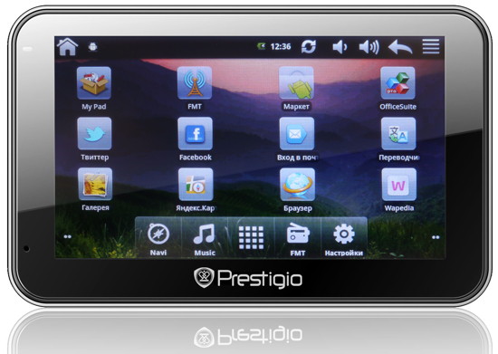 Prestigio GV5500 - умный навигатор на Android
