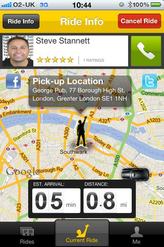 GetTaxi: такси приезжает по команде из смартфона