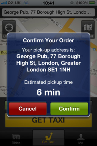 GetTaxi: такси приезжает по команде из смартфона картинка GetTaxi: такси приезжает по команде из смартфона