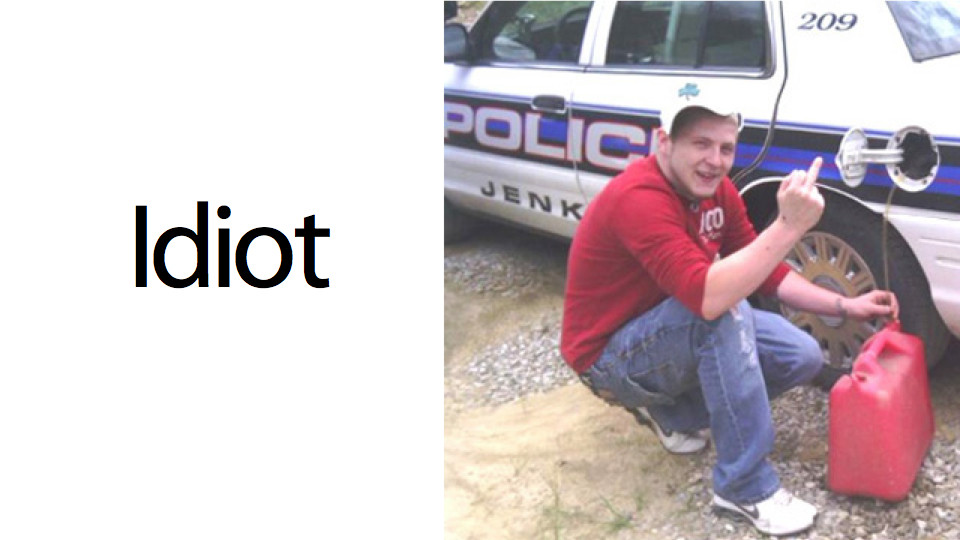 Если балуетесь с полицейскими авто - не публикуйте фото в Facebook!