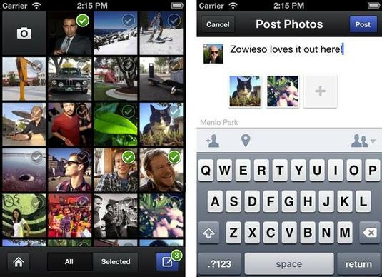 У Facebook появилось мобильное приложение для мгновенной публикации снимков