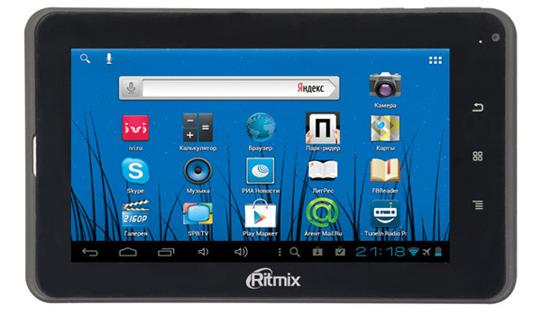 Ritmix RMD-750: 7-дюймовый Android-планшет с 3G-модемом картинка Ritmix RMD-750: 7-дюймовый Android-планшет с 3G-модемом