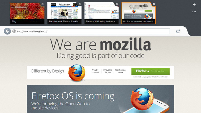 Вышла первая ознакомительная сборка Firefox с плиточным интерфейсом Windows 8