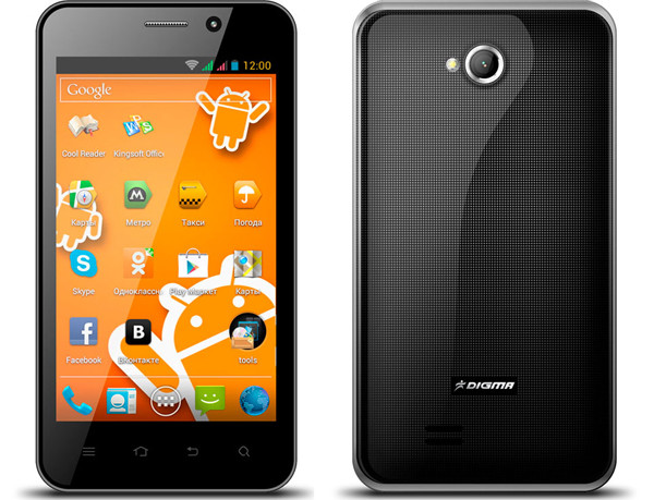 Представлен 5-дюймовый «планшет/коммуникатор» Digma iDx5