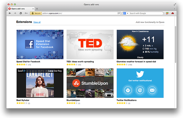 Opera Software выпустила финальную версию браузера Opera 12.10