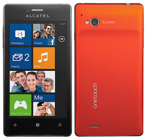 Анонсирован смартфон Alcatel One Touch View на Windows Phone 7.5