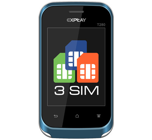 Explay T280: сенсорный телефон с поддержкой трех SIM-карт и ТВ-приемником 