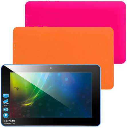 Планшет Explay Traveller 7.23 может быть голубым, розовым или оранжевым