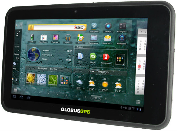 GlobusGPS GL-700 Android: планшет с GPS-приемником и двумя слотами для SIM-карт