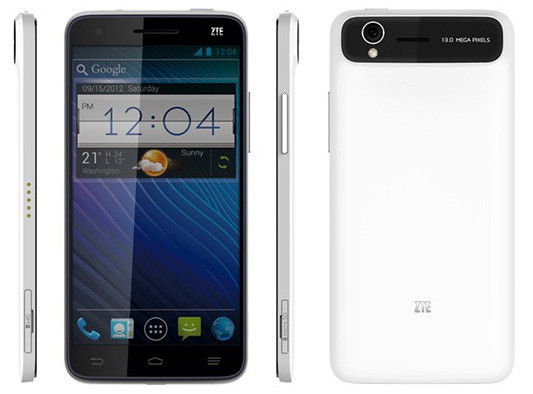 CES 2013: ZTE тоже анонсировала 5-дюймовый смартфон с экраном формата Full HD