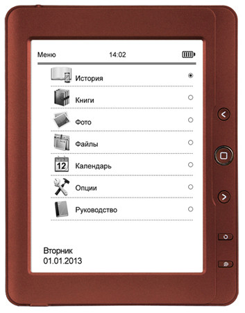 Texet TB-126SE: бюджетный 6-дюймовый ридер с экраном E-Ink