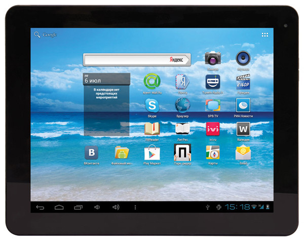 Ritmix RMD-1055: 9,7-дюймовый планшет со встроенным 3G-модемом 