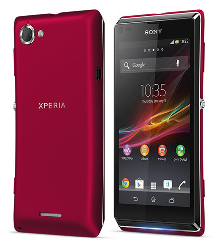 В России представлен Android-смартфон Sony Xperia L