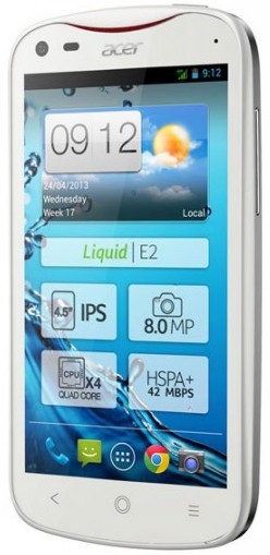 Acer Liquid E2: смартфон среднего класса с четырехъядерным процессором 