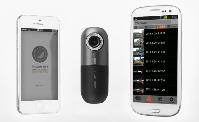 Cowon Auto Capsule AW1: компактный видеорегистратор с поддержкой Wi-Fi 