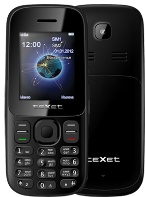 Texet TM-D108: «кнопочный» мобильный телефон за 849 рублей