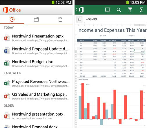 Microsoft выпустила пакет Office Mobile for Office 365 для Android-смартфонов