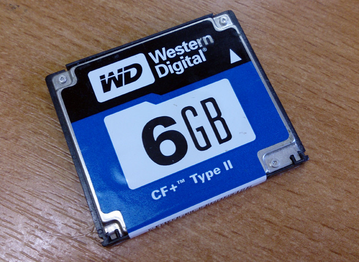 Фото дня: жесткий диск Western Digital WD60WP в форм-факторе CompactFlash