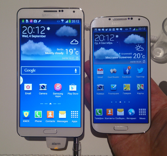 IFA 2013: «живая» фотосессия часов Samsung Galaxy Gear и смартфона Galaxy Note 3