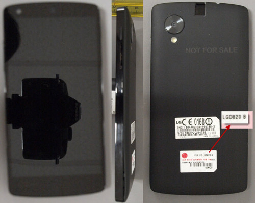 Опубликованы изображения смартфона LG Nexus 5