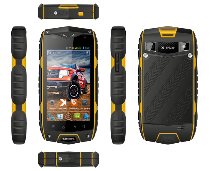 Texet X-driver: внедорожный Android-смартфон в корпусе с защитой уровня IP68