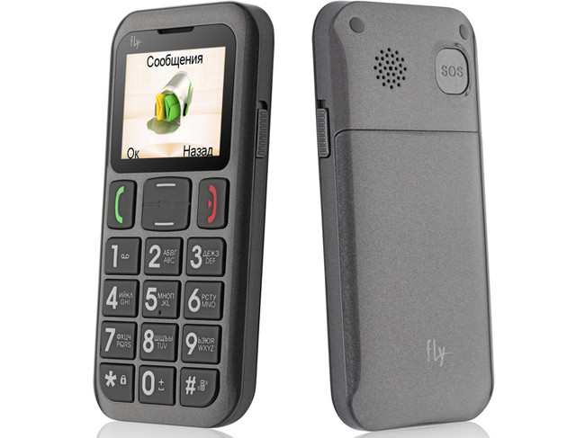 Fly Ezzy5: телефон для пожилых людей с MP3-плеером и цветным экраном
