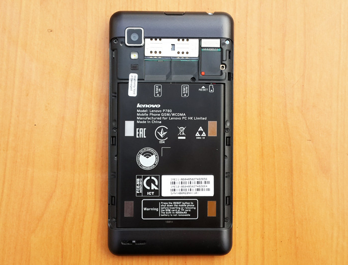 Краткий обзор смартфона Lenovo P780: «металлист» с живучей батарейкой