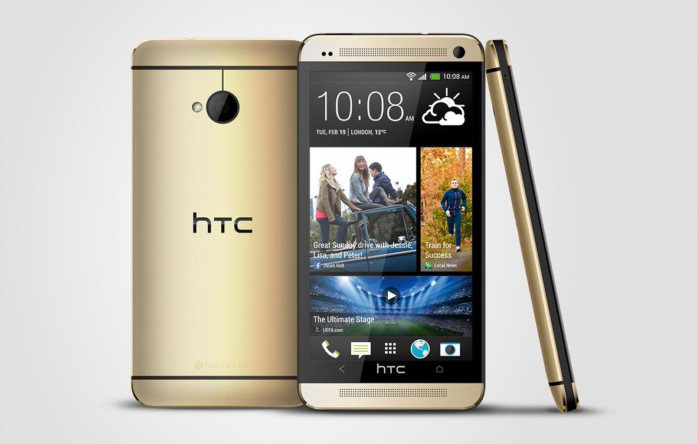 HTC выпустила золотистую версию смартфона One