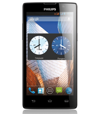 Philips W3500: недорогой смартфон с 5-дюймовым дисплеем
