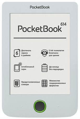 PocketBook 614: недорогой 6-дюймовый ридер с экраном E-Ink