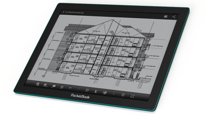 PocketBook CAD Reader: планшет с экраном E Ink Fina для работы с изображениями
