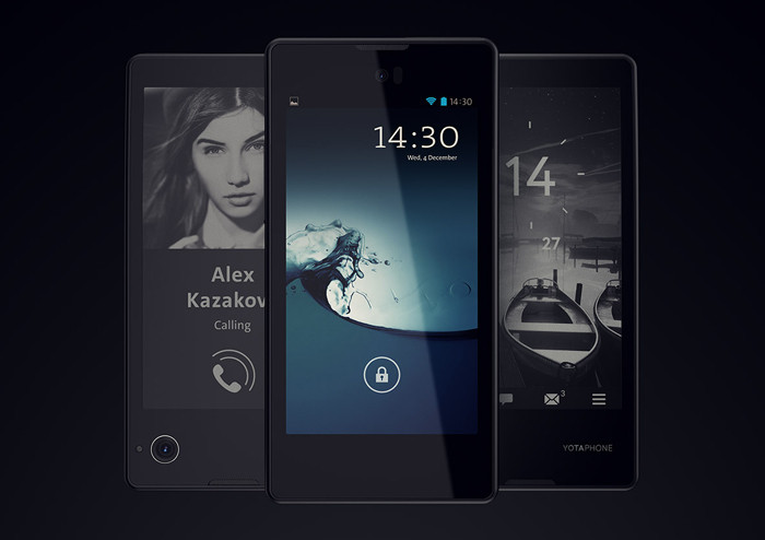 В России начались продажи Yota Phone – Android-смартфона с двумя экранами 